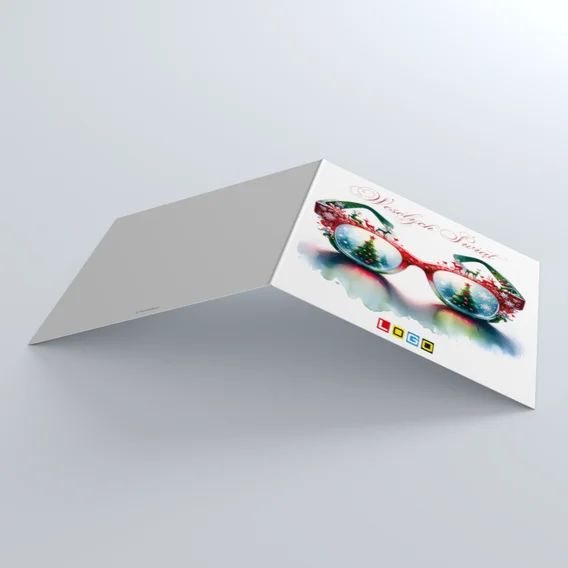 Kartka świąteczna BN2-632 – Kreatywne świąteczne okulary – widok 4