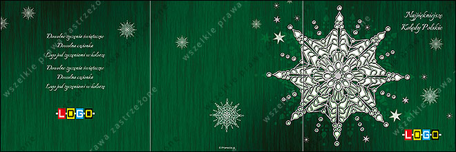 kartki świąteczne z kolędami - CD-karnet - wzór cdkarn_BK-367 awers