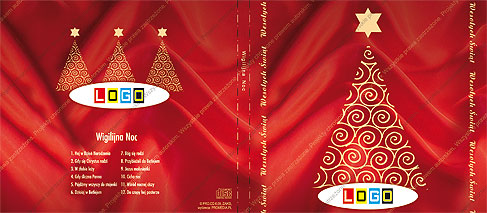 Kolędy, wzór BK-042 – Digipack: Digipack z zewnątrz – tył ze spisem kolęd, grzbiet i okładka