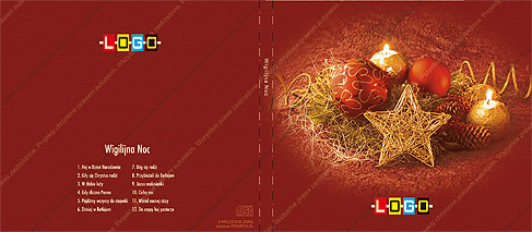 Kolędy, wzór BK-152 – Digipack: Digipack z zewnątrz – tył ze spisem kolęd, grzbiet i okładka