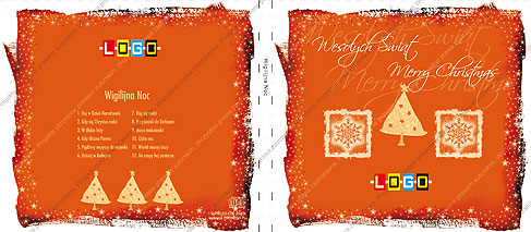 Kolędy, wzór BK-283 – Digipack: Digipack z zewnątrz – tył ze spisem kolęd, grzbiet i okładka