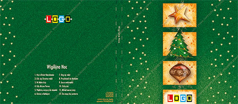 Kolędy, wzór BK-341 – Digipack: Digipack z zewnątrz – tył ze spisem kolęd, grzbiet i okładka