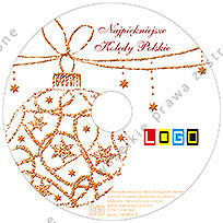 Kolędy, wzór BK-001 – CD-Karnet: Nadruk na płycie CD