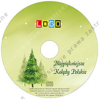 Kolędy, wzór BK-003 – Koperta kartonowa: Nadruk na płycie CD
