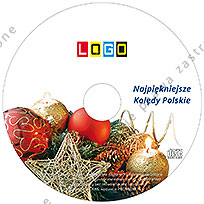 Kolędy, wzór BK-004 – Koperta kartonowa: Nadruk na płycie CD