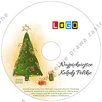 Kolędy, wzór BK-006 – Pudełko CD-BOX: Nadruk na płycie CD