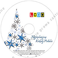 Kolędy, wzór BK-008 – Koperta kartonowa: Nadruk na płycie CD