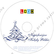 Kolędy, wzór BK-019 – Koperta kartonowa: Nadruk na płycie CD