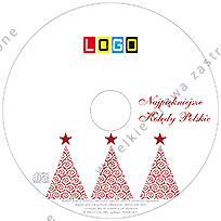 Kolędy, wzór BK-042 – Pudełko CD-BOX: Nadruk na płycie CD