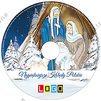 Kolędy, wzór BK-057 – Koperta kartonowa: Nadruk na płycie CD