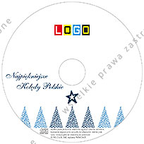 Kolędy, wzór BK-061 – Koperta kartonowa: Nadruk na płycie CD