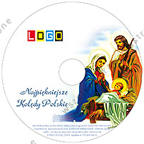 Kolędy, wzór BK-074 – Koperta kartonowa: Nadruk na płycie CD