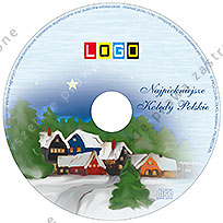 Kolędy, wzór BK-160 – Pudełko CD-BOX: Nadruk na płycie CD