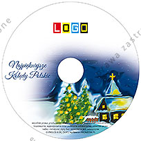 Kolędy, wzór BK-246 – Pudełko CD-BOX: Nadruk na płycie CD