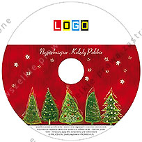 Kolędy, wzór BK-293 – Pudełko CD-BOX: Nadruk na płycie CD