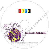 Kolędy, wzór BK-329 – Pudełko CD-BOX: Nadruk na płycie CD