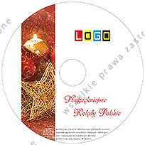 Kolędy, wzór BK-365 – CD-Karnet: Nadruk na płycie CD