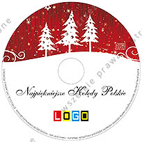 Kolędy, wzór BK-366 – Pudełko SLIM: Nadruk na płycie CD