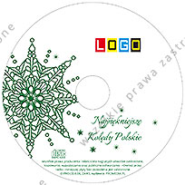 Kolędy, wzór BK-367 – Koperta kartonowa: Nadruk na płycie CD