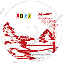 Kolędy, wzór BK-383 – CD-Karnet: Nadruk na płycie CD