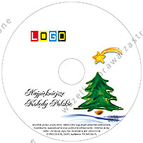 Kolędy, wzór BK-391 – Pudełko SLIM: Nadruk na płycie CD