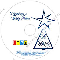 Kolędy, wzór BK-395 – CD-Karnet: Nadruk na płycie CD