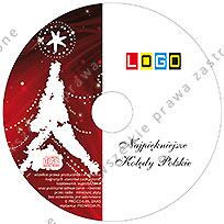 Kolędy, wzór BK-454 – Pudełko SLIM: Nadruk na płycie CD