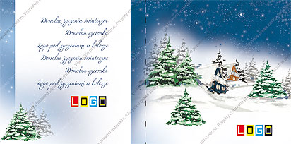 Kolędy, wzór BK-021 – Pudełko CD-BOX: Okładka i wkładka pudełka